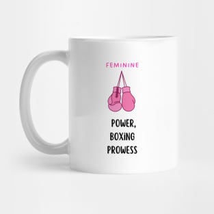 Feminine power boxing power light Mug
